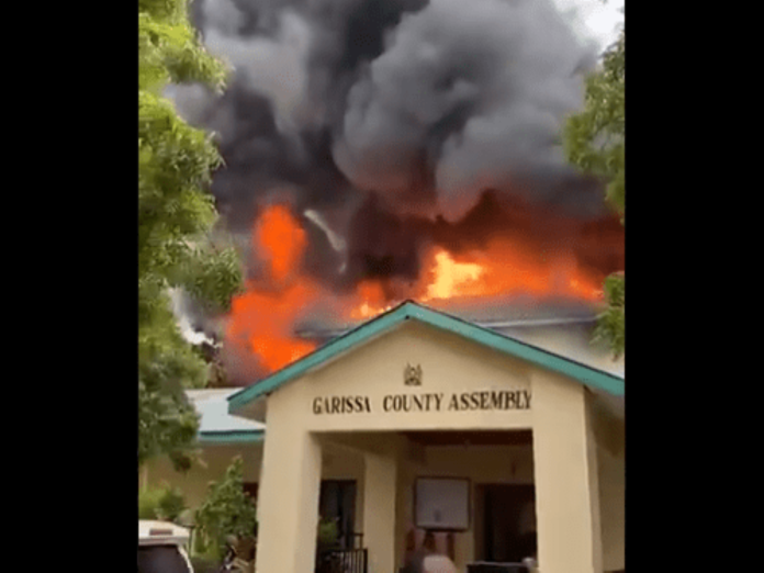 Fire Razes Down Garissa County Assembly