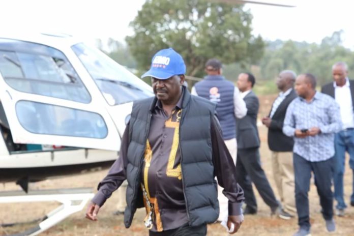Raila Odinga Singles Out Two Ruto Allies Who Almost Lynched Him After Leaving Kibor's Burial